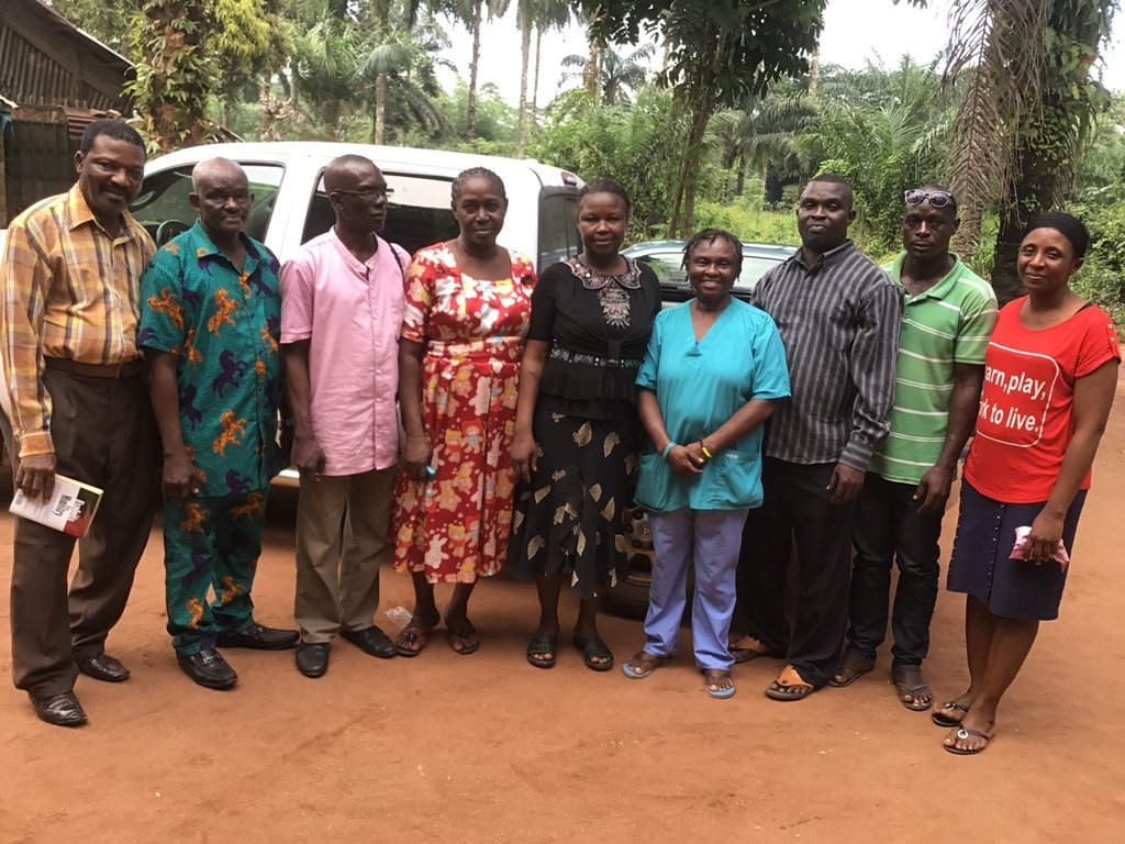 AMHE mission team members gathered together